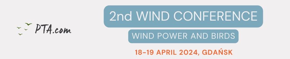 DTBird April 2024 Events Sponsor 2nd Wind Conference: Birds and Wind Power 