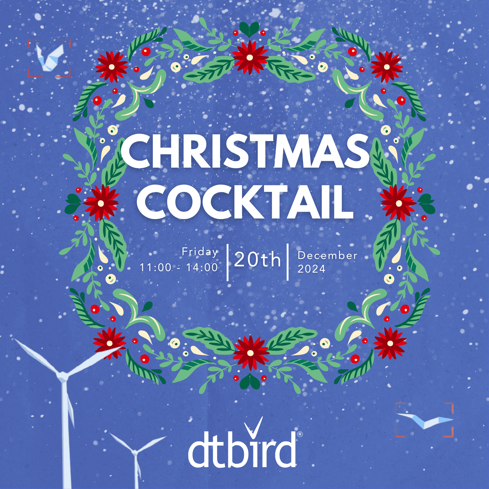 DTBird Christmas Cocktail 2024 celebration event