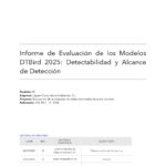 Evaluación de la detectabilidad y distancias de detección de los modelos DTBird 2025