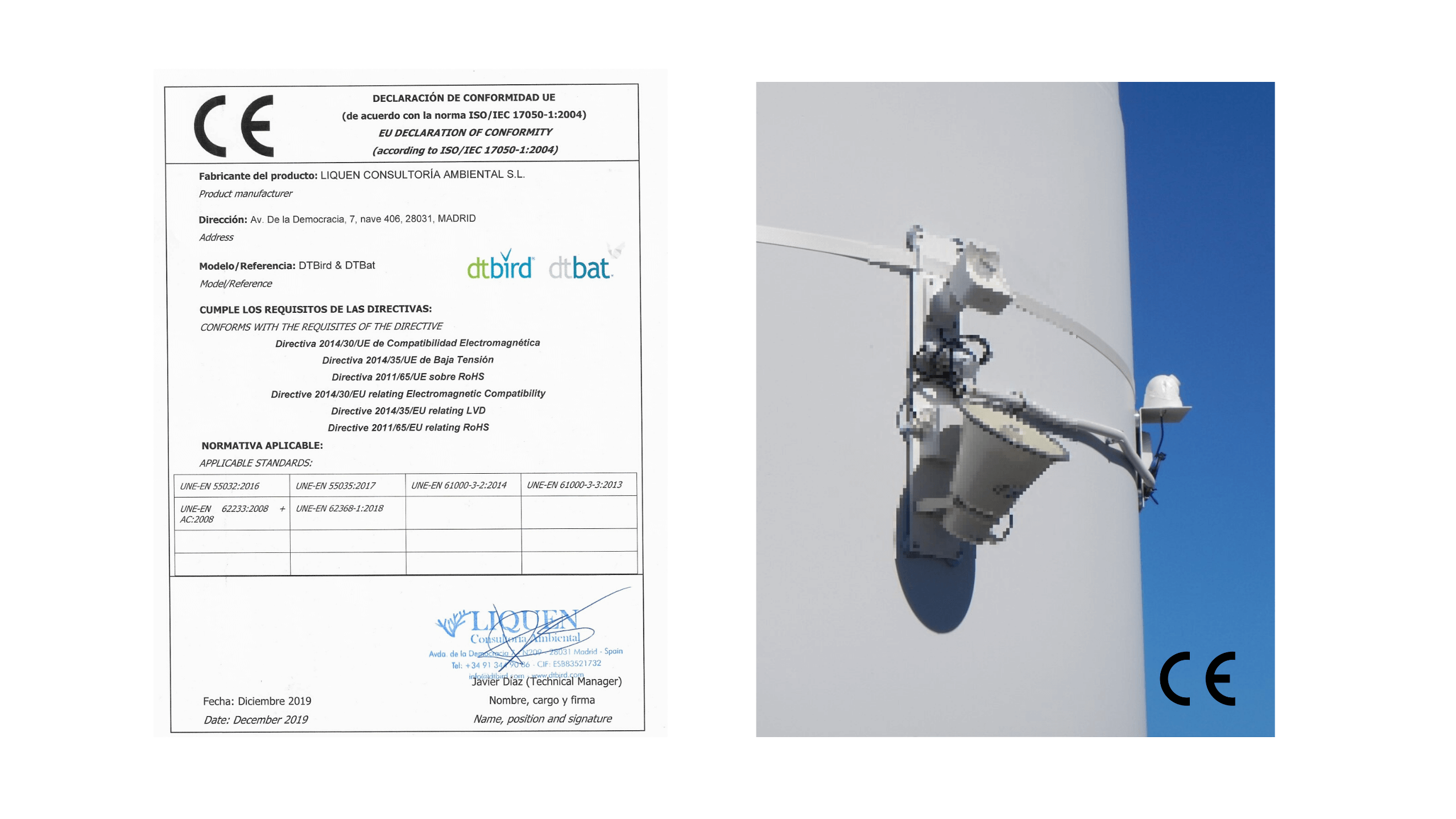 DTBird & DTBat CE Marking