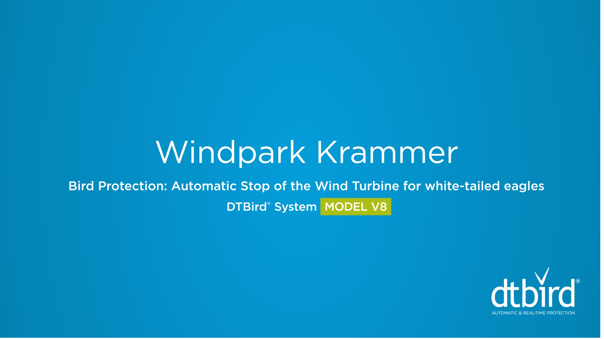 Wind Krammer DTBird Automatic Stop Control false positives