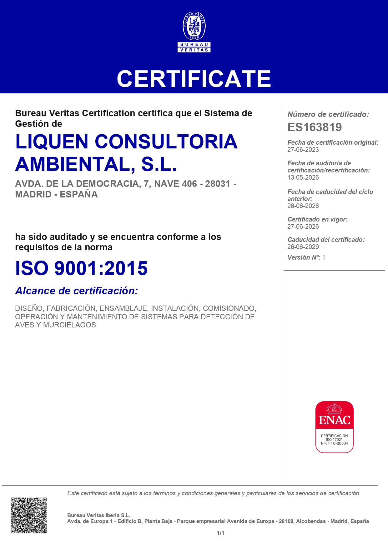 Certificación Calidad ISO 9001:2015 | DTBird